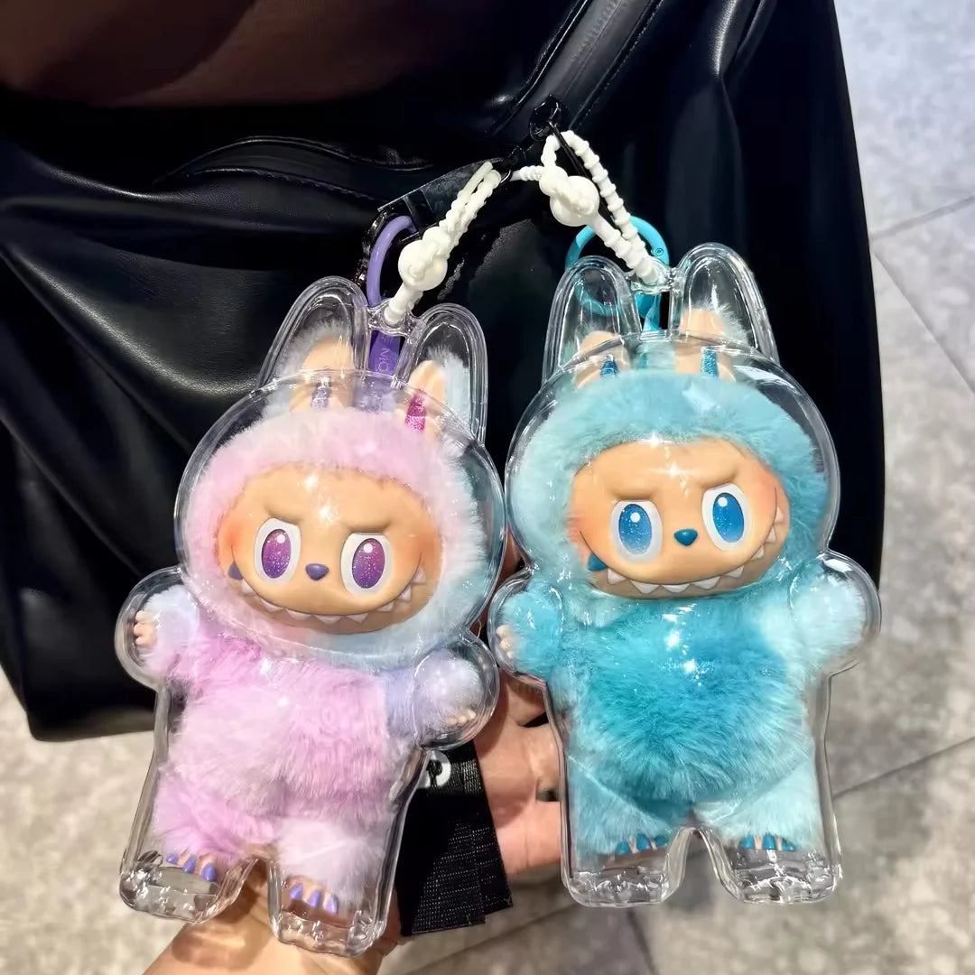 Pop Mart 3.0 Labubu Clothes Transparent Protective Shell Big Into Energy Replacement Clothing Bag Pendant Vinyl Doll Suspenders